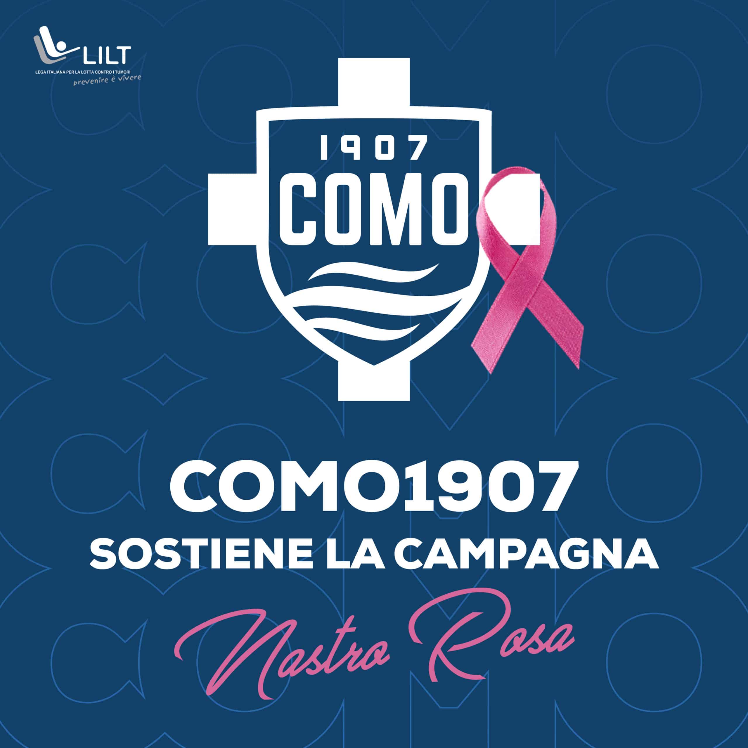 Il Como 1907 sostiene la campagna “Nastro Rosa” nella lotta al tumore al seno