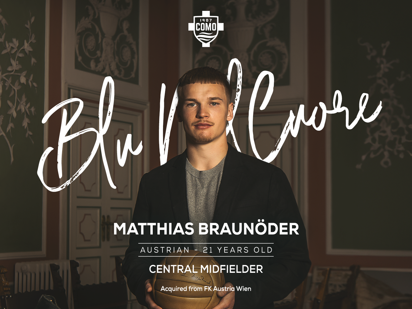 Como 1907 annuncia il capitano della nazionale U21 austriaca Matthias Braunöder