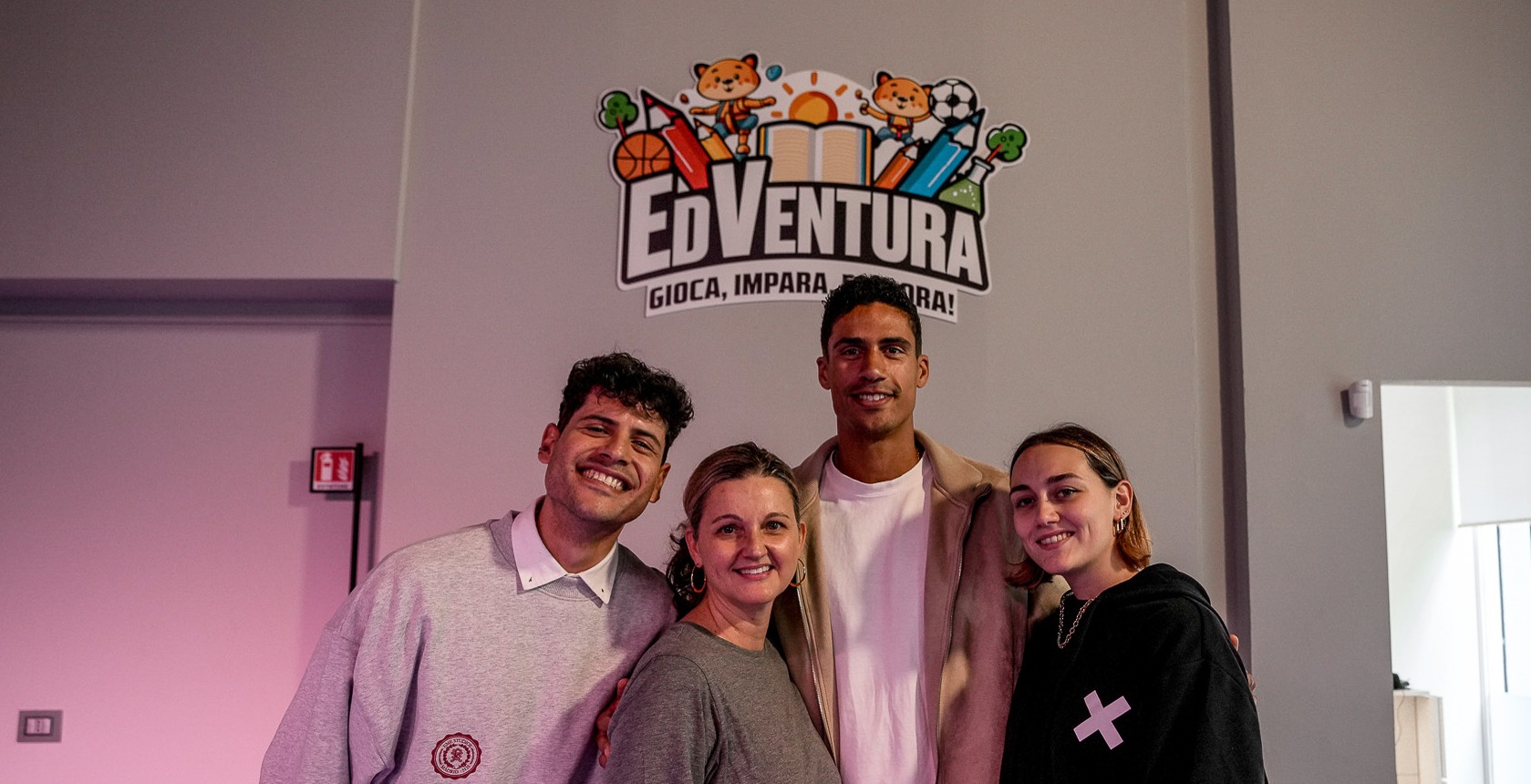 Raphaël Varane visita EdVentura